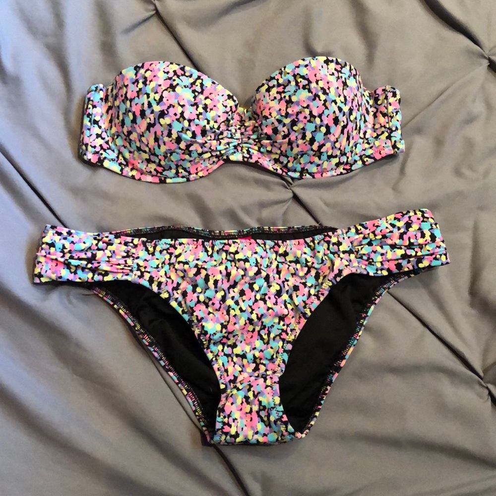 Victoria’s Secret Multi Color Bikini.  Size Small